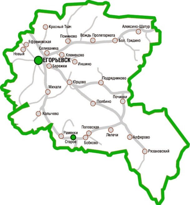 Карта Раменского Района Карта Раменского Района